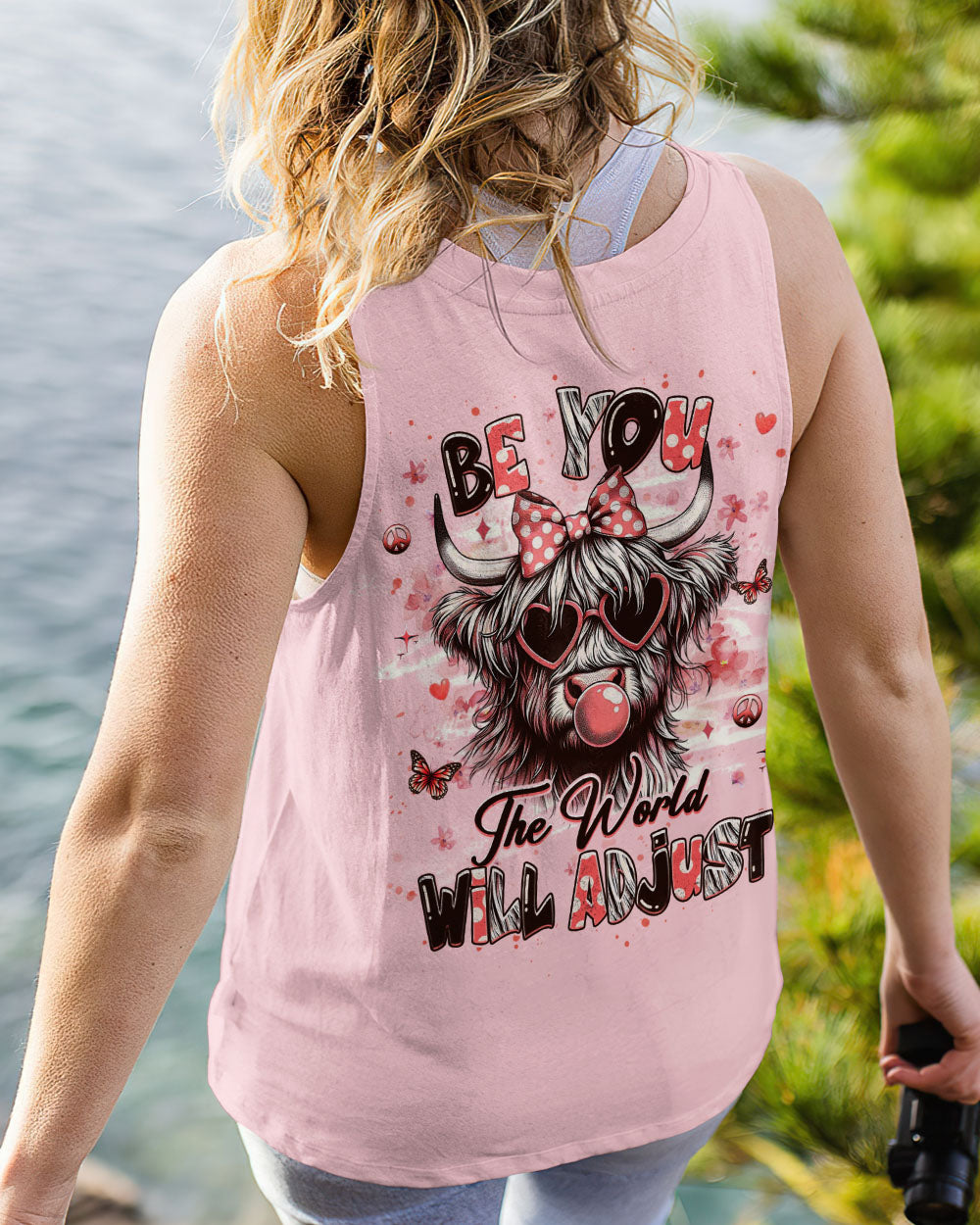 BE YOU THE WORLD WILL ADJUST HEIFER ALL OVER PRINT - YHHG2711251