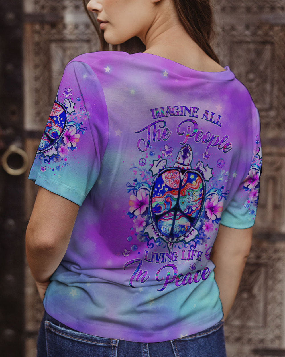 IMAGINE ALL THE PEOPLE LIVING LIFE IN PEACE ALL OVER PRINT - YHHG2807232