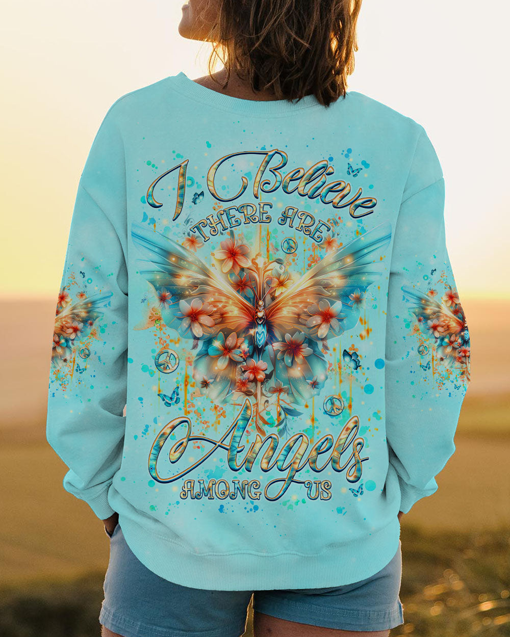I BELIEVE THERE ARE ANGELS AMONG US ALL OVER PRINT - YHHG2808244