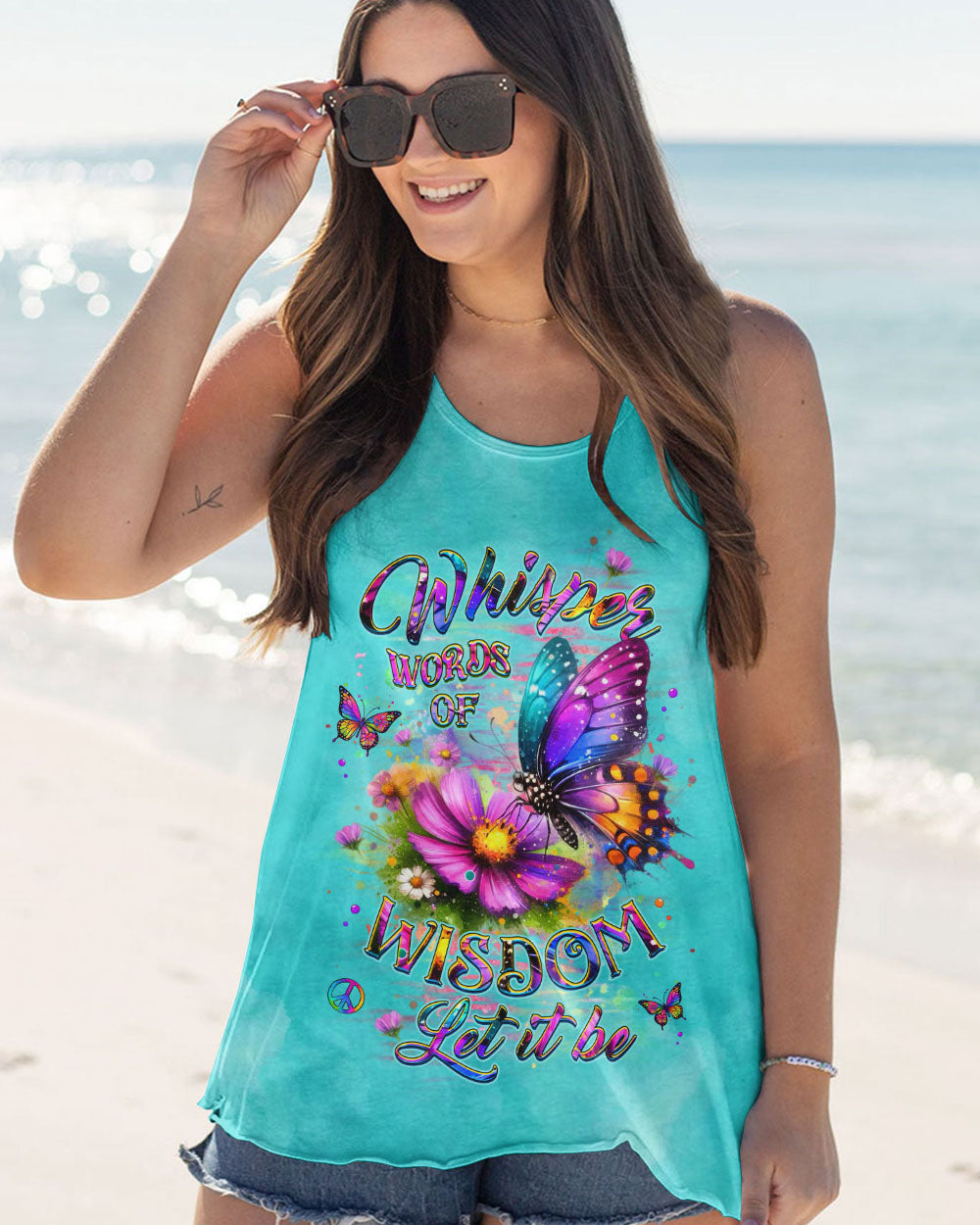 WHISPER WORDS OF WISDOM LET IT BE BUTTERFLY ALL OVER PRINT -  YHHG2808253