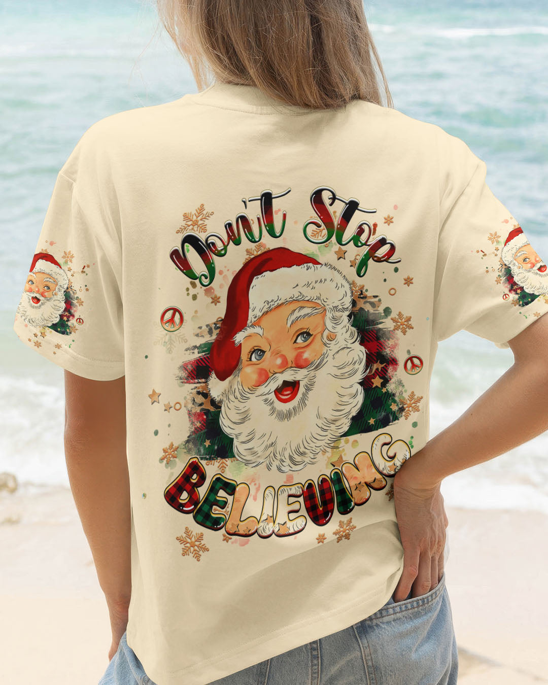 DON'T STOP BELIEVING CHRISTMAS ALL OVER PRINT - YHHG2810252