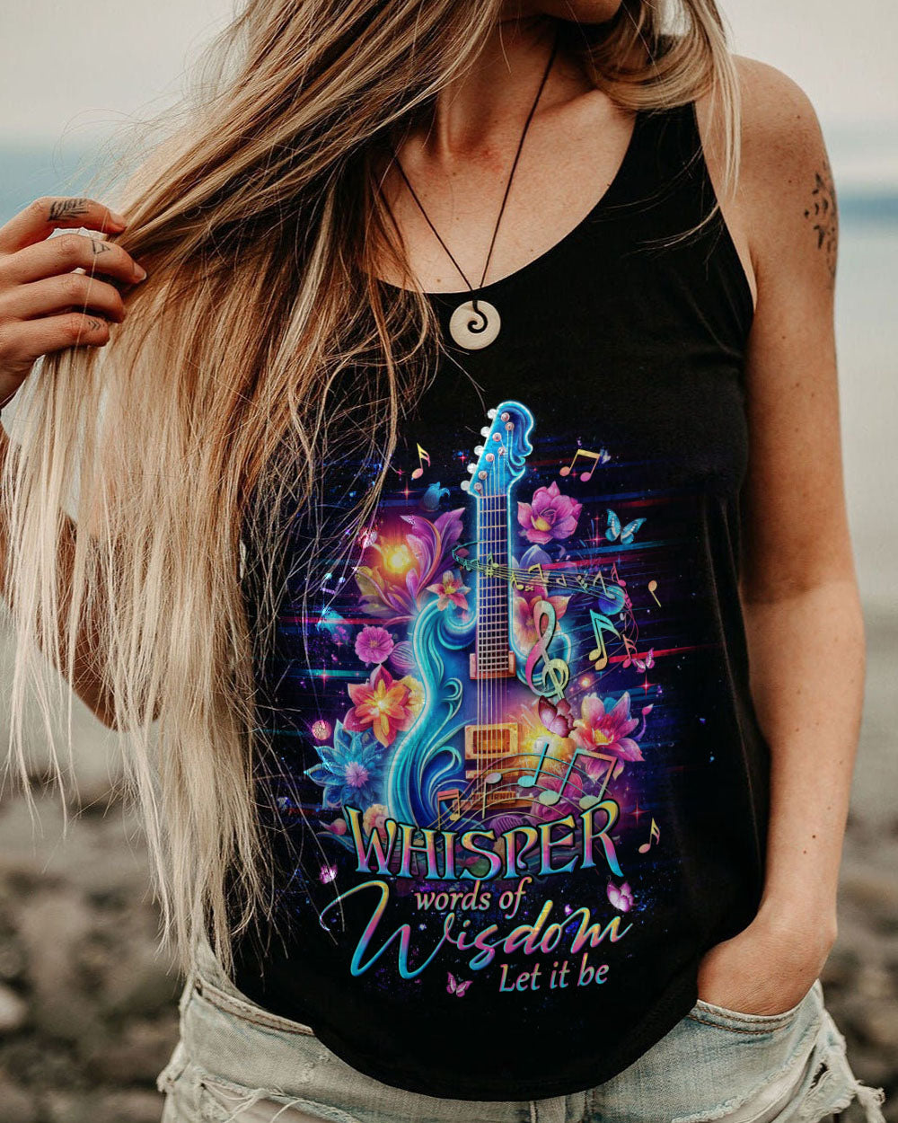 WHISPER WORDS OF WISDOM GUITAR ALL OVER PRINT - YHHG2905233