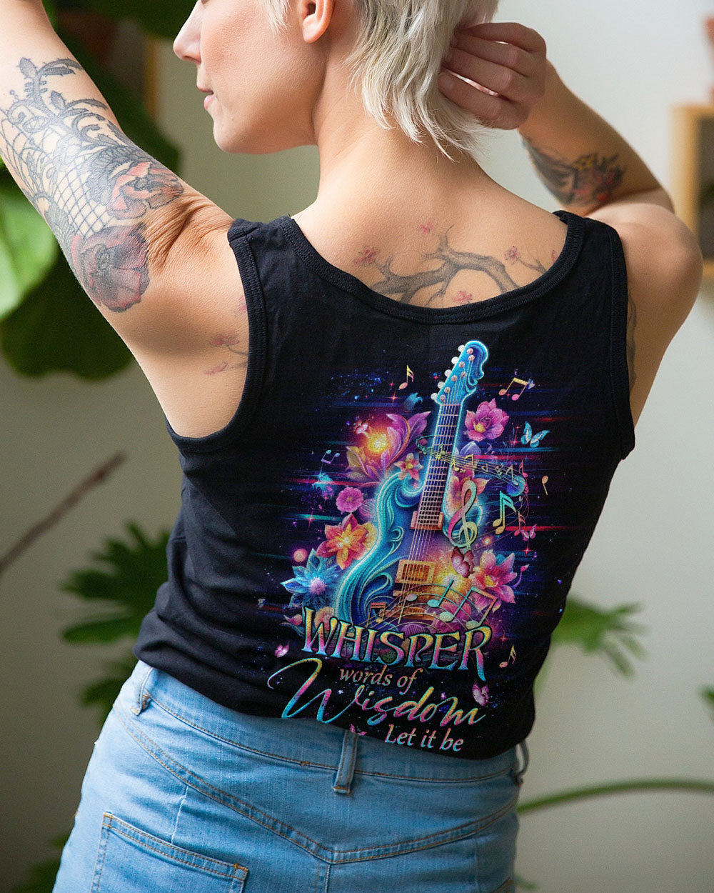 WHISPER WORDS OF WISDOM GUITAR ALL OVER PRINT - YHHG2905233