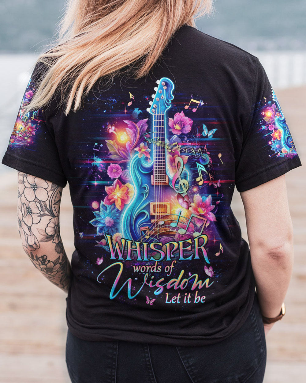 WHISPER WORDS OF WISDOM GUITAR ALL OVER PRINT - YHHG2905233
