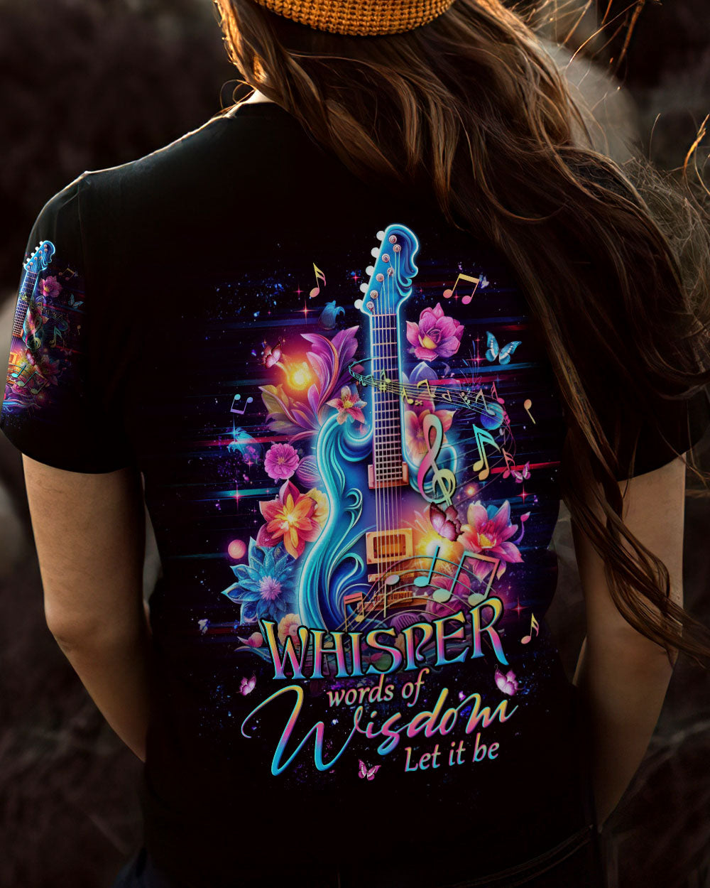 WHISPER WORDS OF WISDOM GUITAR ALL OVER PRINT - YHHG2905233