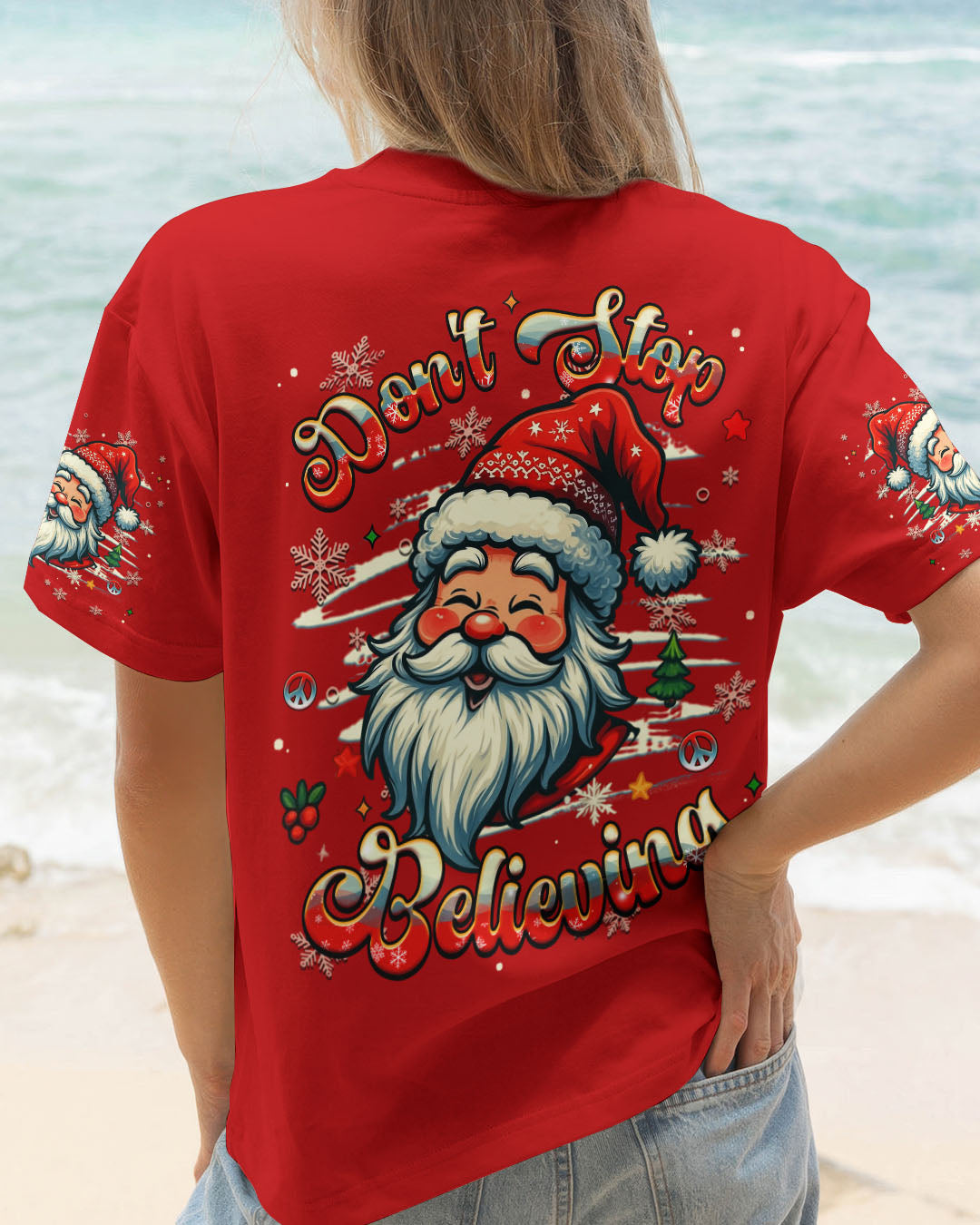 DON'T STOP BELIEVING CHRISTMAS ALL OVER PRINT - YHHG2910252