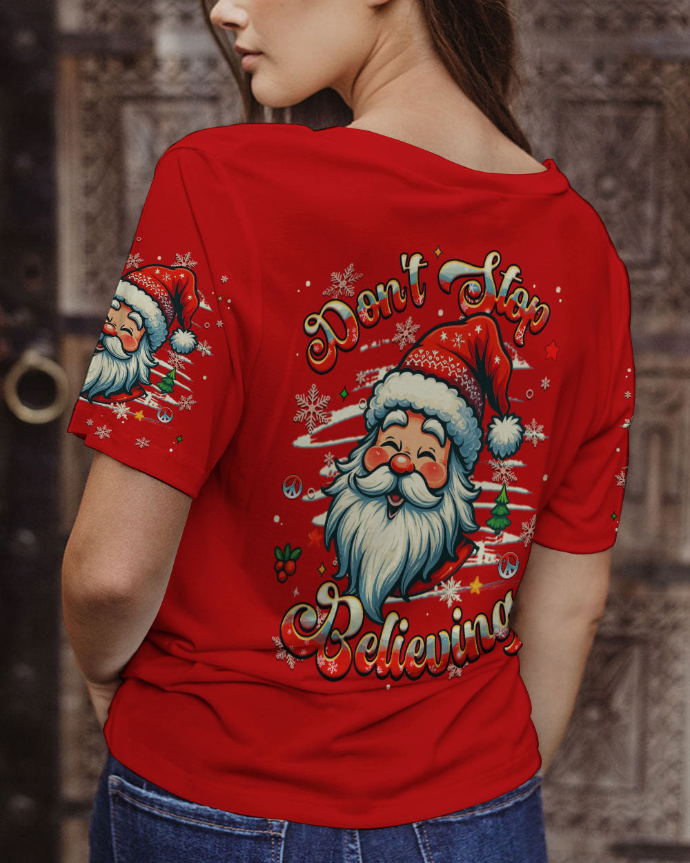 DON'T STOP BELIEVING CHRISTMAS ALL OVER PRINT - YHHG2910252