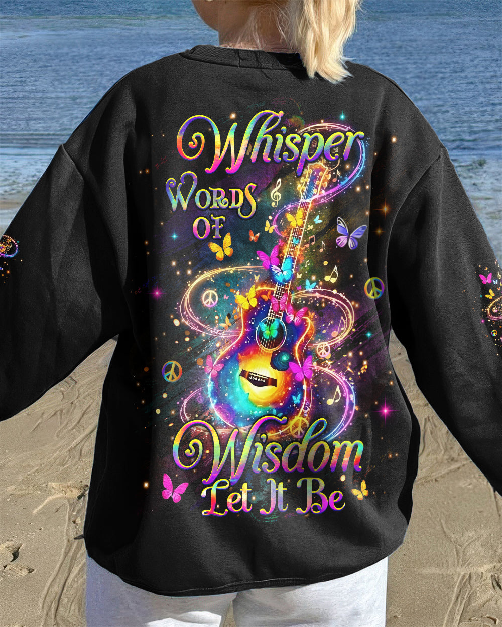 WHISPER WORDS OF WISDOM GUITAR ALL OVER PRINT - YHHG2912253