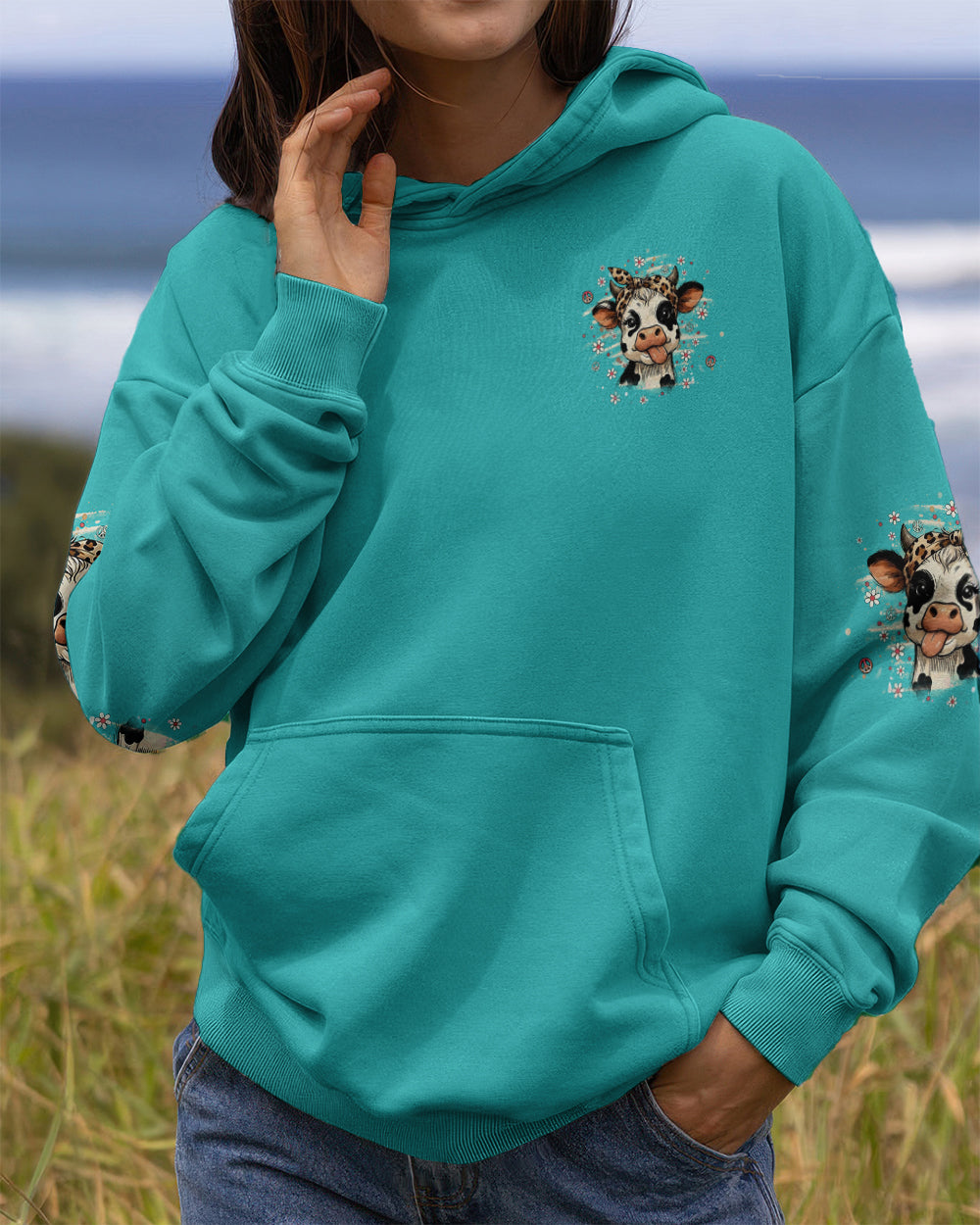 APPARENTLY I HAVE AN ATTITUDE WHO KNEW COW ALL OVER PRINT - YHHG3012251