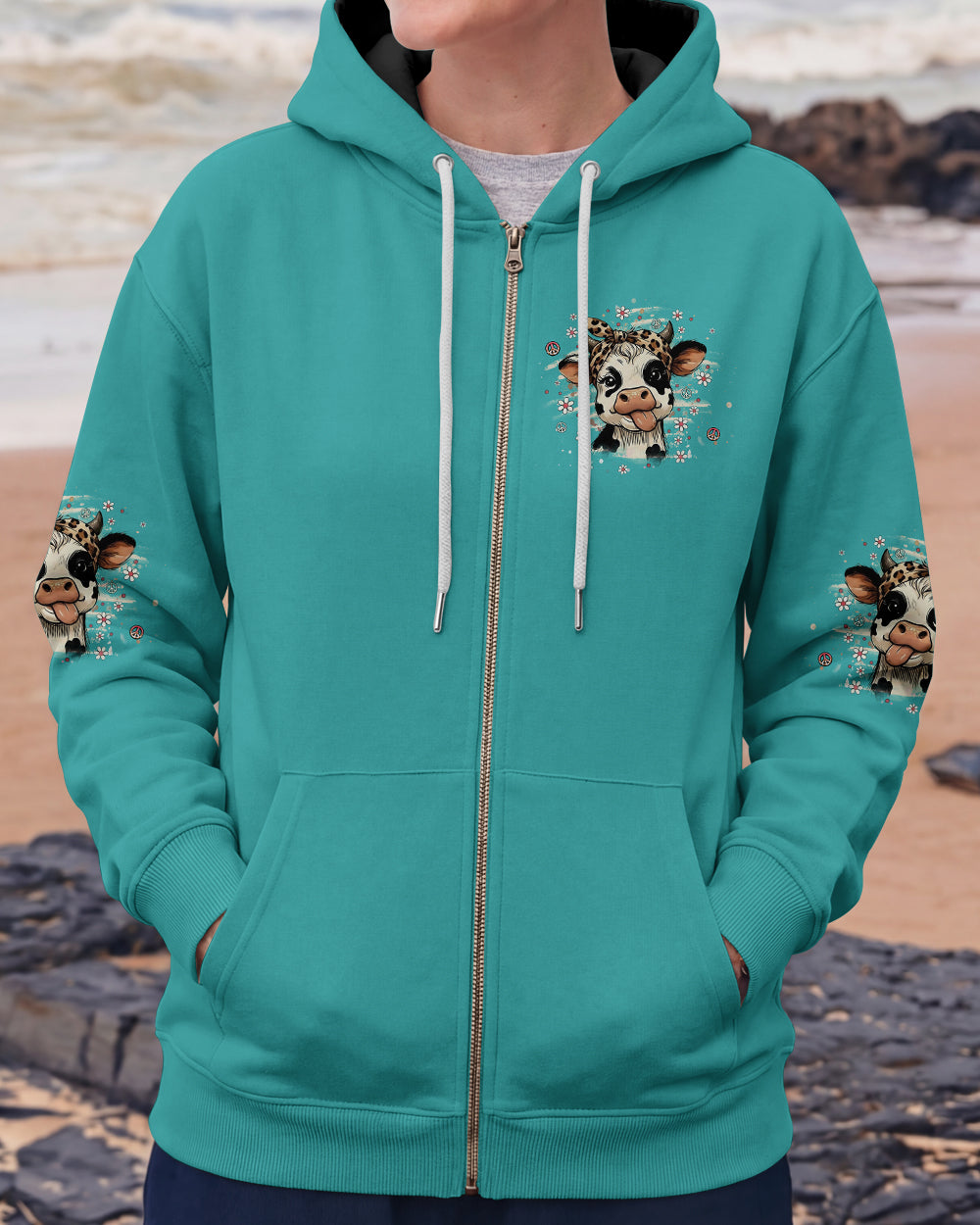 APPARENTLY I HAVE AN ATTITUDE WHO KNEW COW ALL OVER PRINT - YHHG3012251