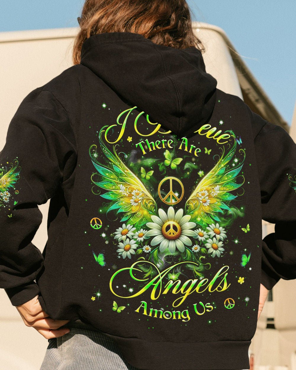 I BELIEVE THERE ARE ANGELS AMONG US WINGS ALL OVER PRINT - YHHG3103252