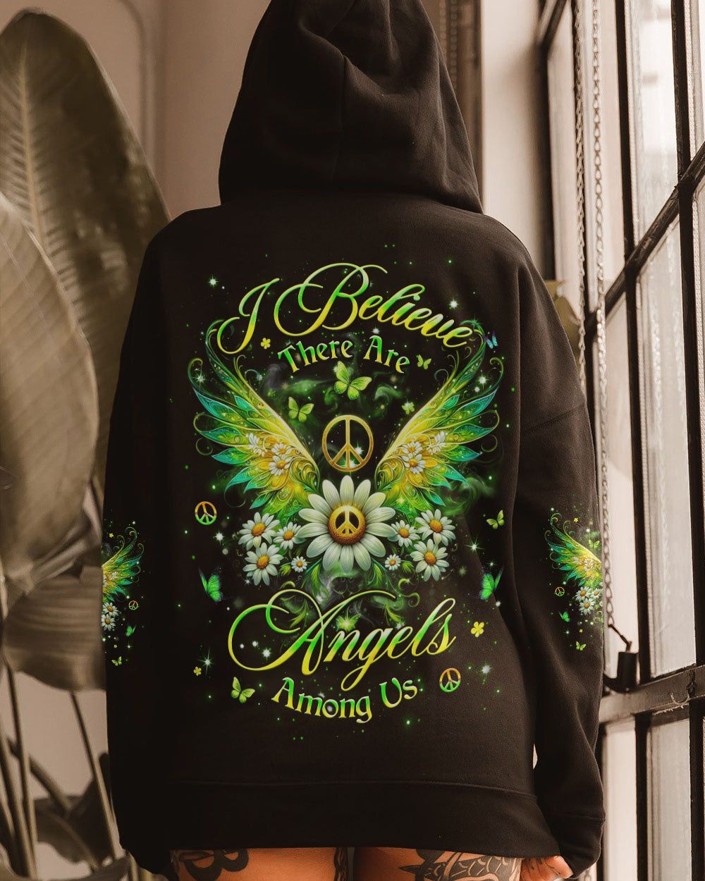 I BELIEVE THERE ARE ANGELS AMONG US WINGS ALL OVER PRINT - YHHG3103252
