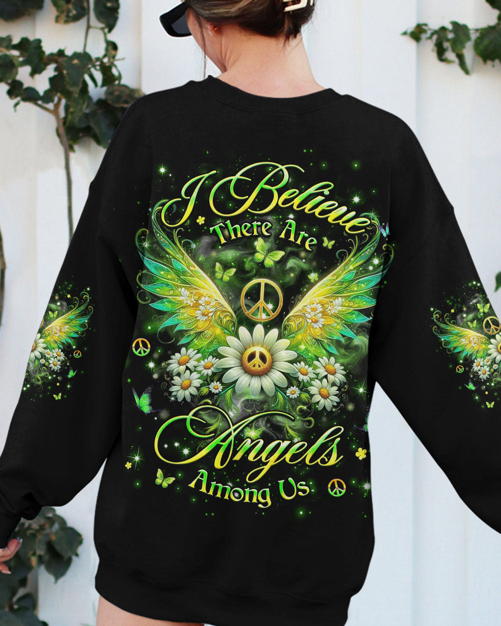 I BELIEVE THERE ARE ANGELS AMONG US WINGS ALL OVER PRINT - YHHG3103252