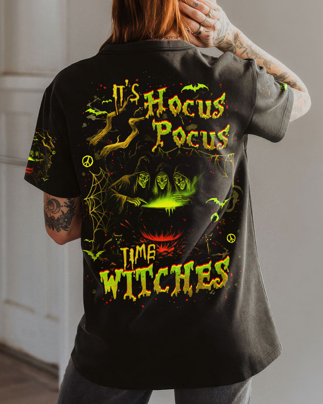 IT'S HOCUS POCUS TIME WITCHES HALLOWEEN ALL OVER PRINT - YHHG3107251