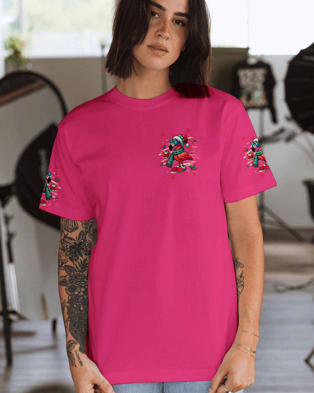 TIS THE SEASON TO FLAMINGLE CHRISTMAS ALL OVER PRINT - YHHG3110252
