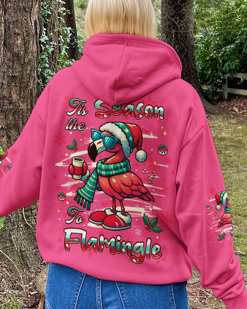 TIS THE SEASON TO FLAMINGLE CHRISTMAS ALL OVER PRINT - YHHG3110252