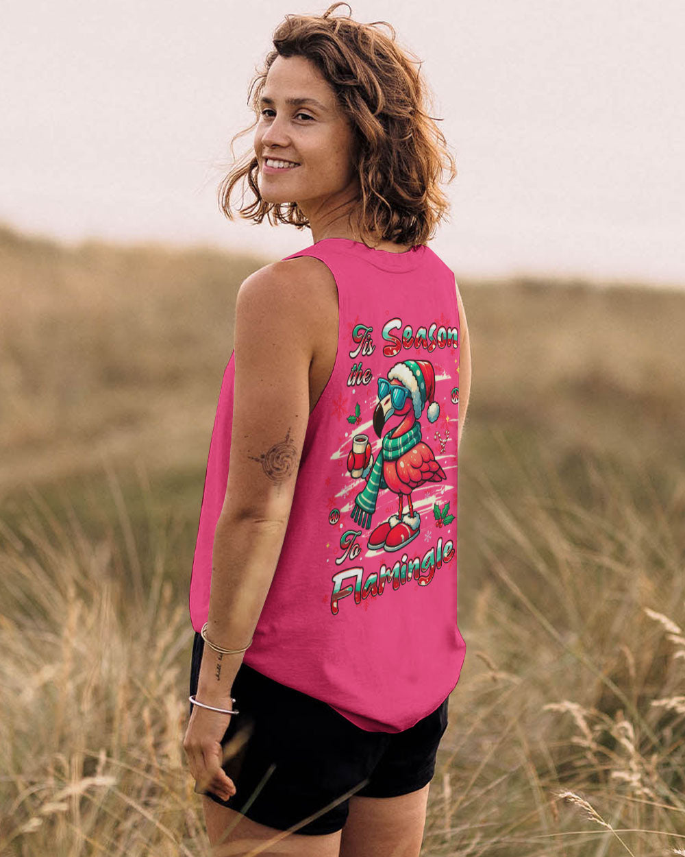 TIS THE SEASON TO FLAMINGLE CHRISTMAS ALL OVER PRINT - YHHG3110252
