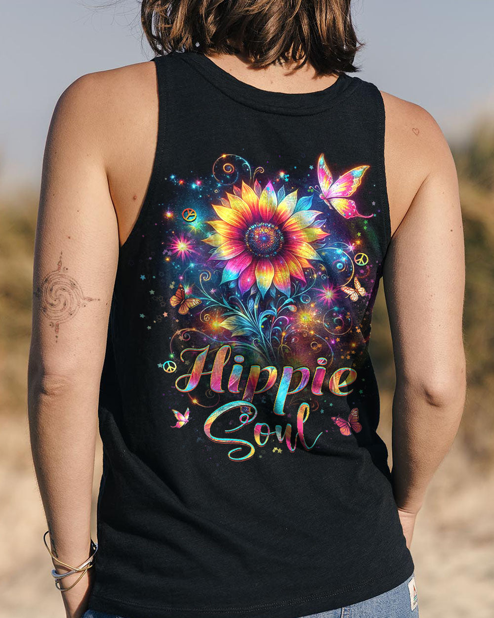 HIPPIE SOUL SUNFLOWER ALL OVER PRINT - YHHN0104242