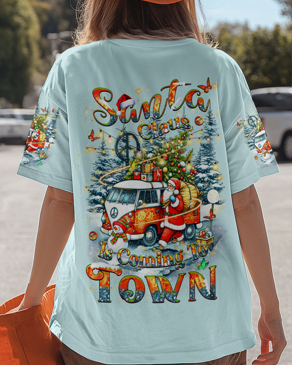 SANTA CLAUS IS COMING CHRISTMAS ALL OVER PRINT - YHHN0111243