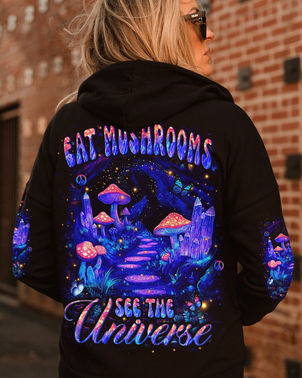 EAT MUSHROOMS SEE THE UNIVERSE ALL OVER PRINT - YHHN0112252