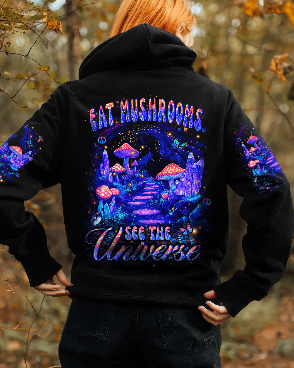 EAT MUSHROOMS SEE THE UNIVERSE ALL OVER PRINT - YHHN0112252