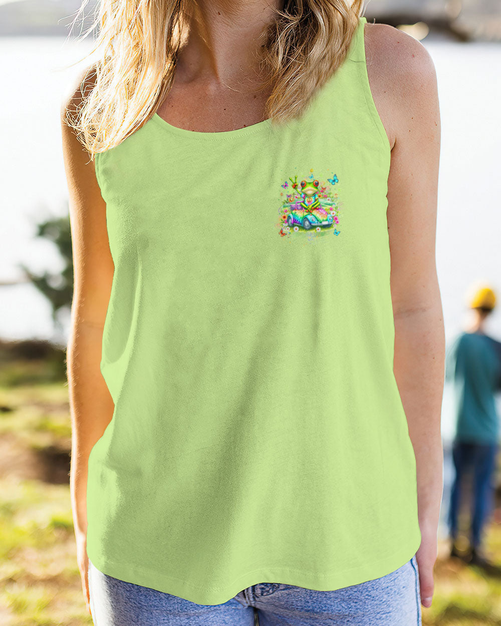 BE YOU THE WORLD WILL ADJUST FROG ALL OVER PRINT - YHHN0203242