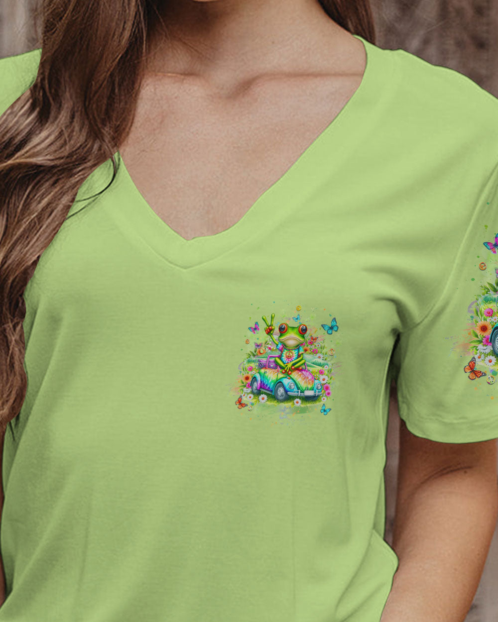 BE YOU THE WORLD WILL ADJUST FROG ALL OVER PRINT - YHHN0203242
