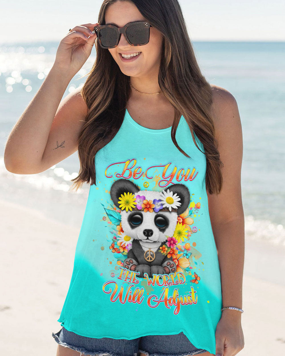 BE YOU THE WORLD WILL ADJUST ALL OVER PRINT - YHHN0207243