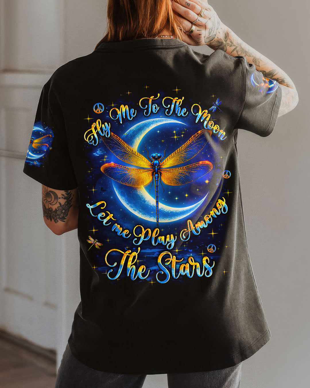 FLY ME TO THE MOON DRAGONFLY ALL OVER PRINT - YHHN0210251