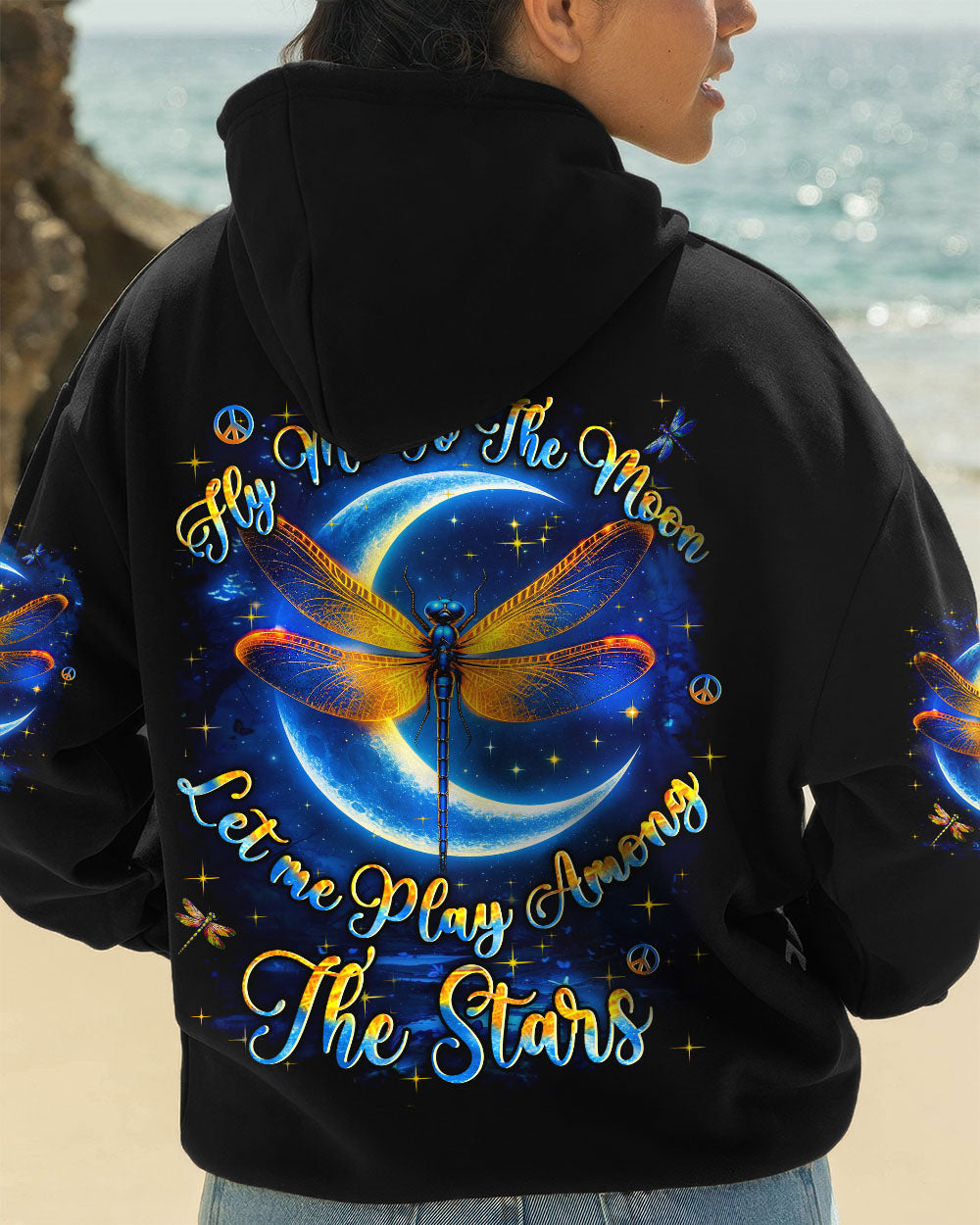 FLY ME TO THE MOON DRAGONFLY ALL OVER PRINT - YHHN0210251