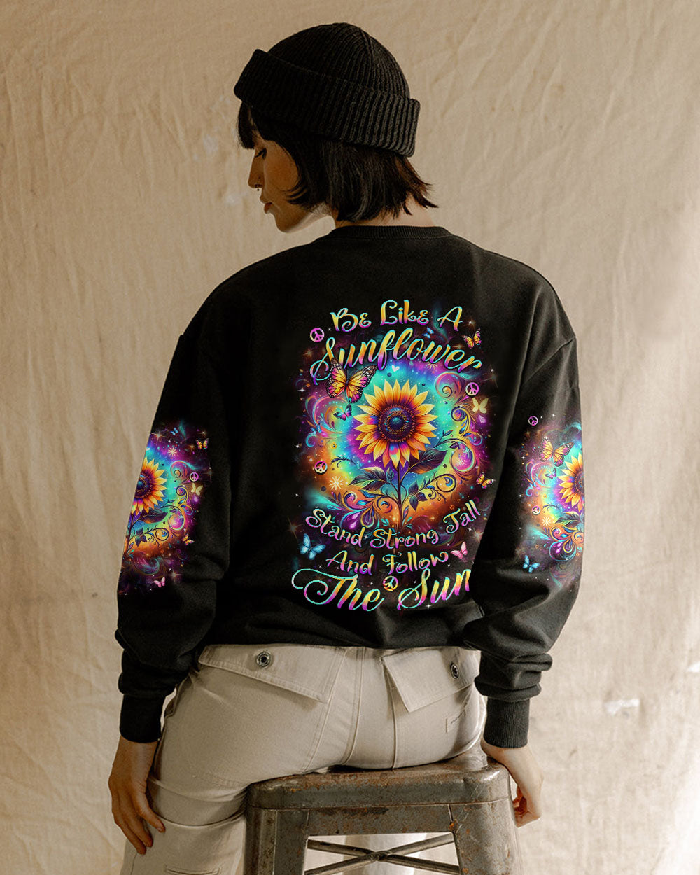 BE LIKE A SUNFLOWER ALL OVER PRINT - YHHN0304242