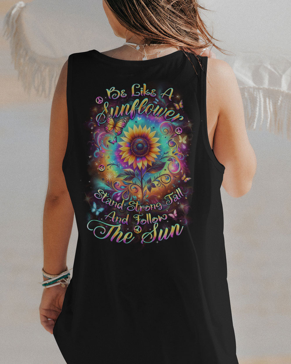 BE LIKE A SUNFLOWER ALL OVER PRINT - YHHN0304242