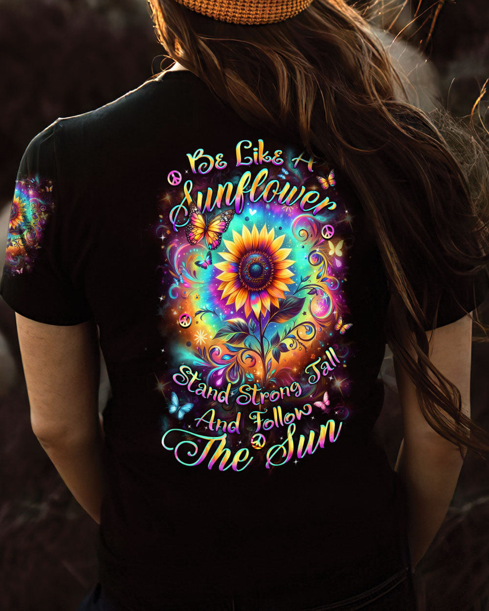 BE LIKE A SUNFLOWER ALL OVER PRINT - YHHN0304242