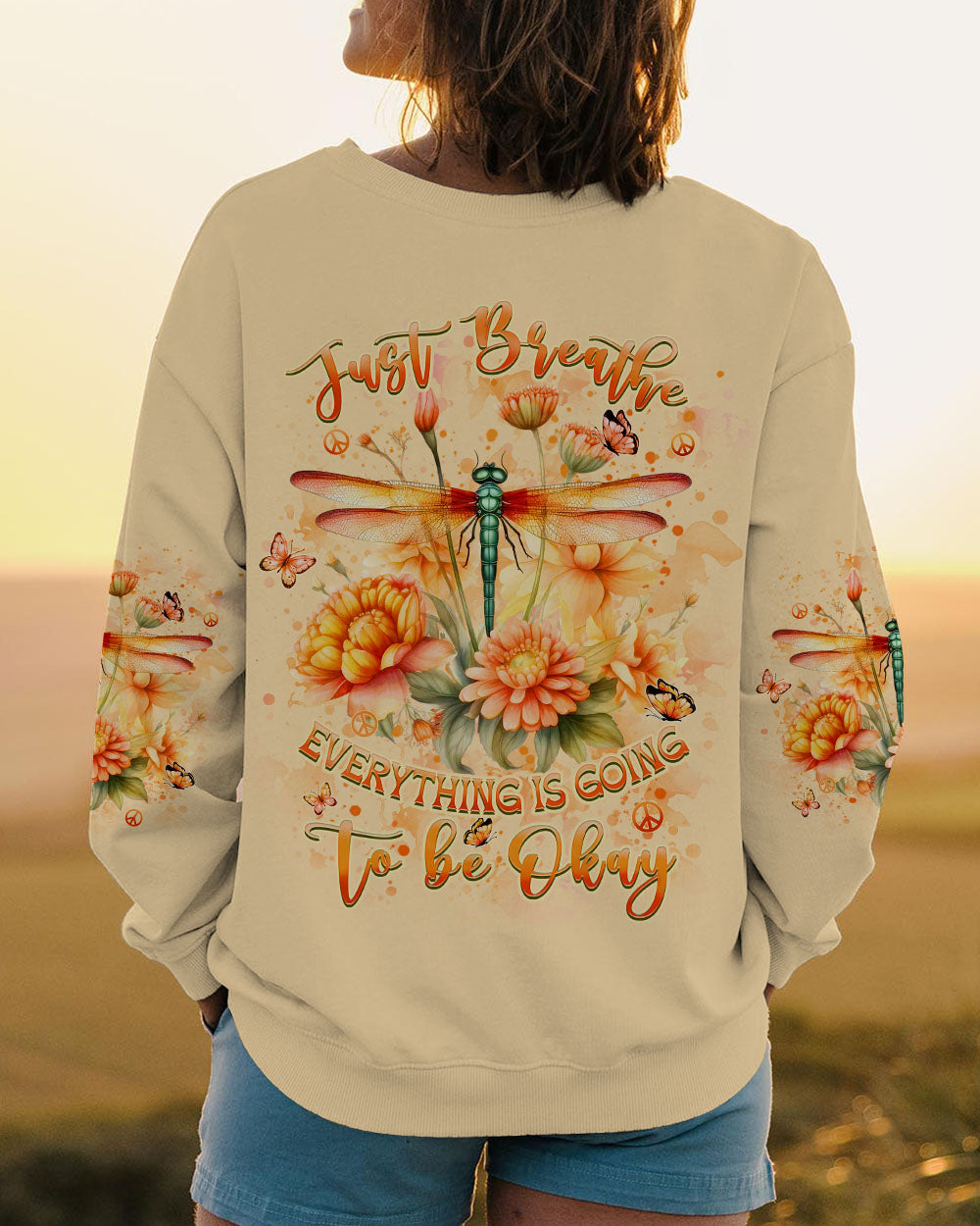 JUST BREATHE DRAGONFLY ALL OVER PRINT - YHHN0307243