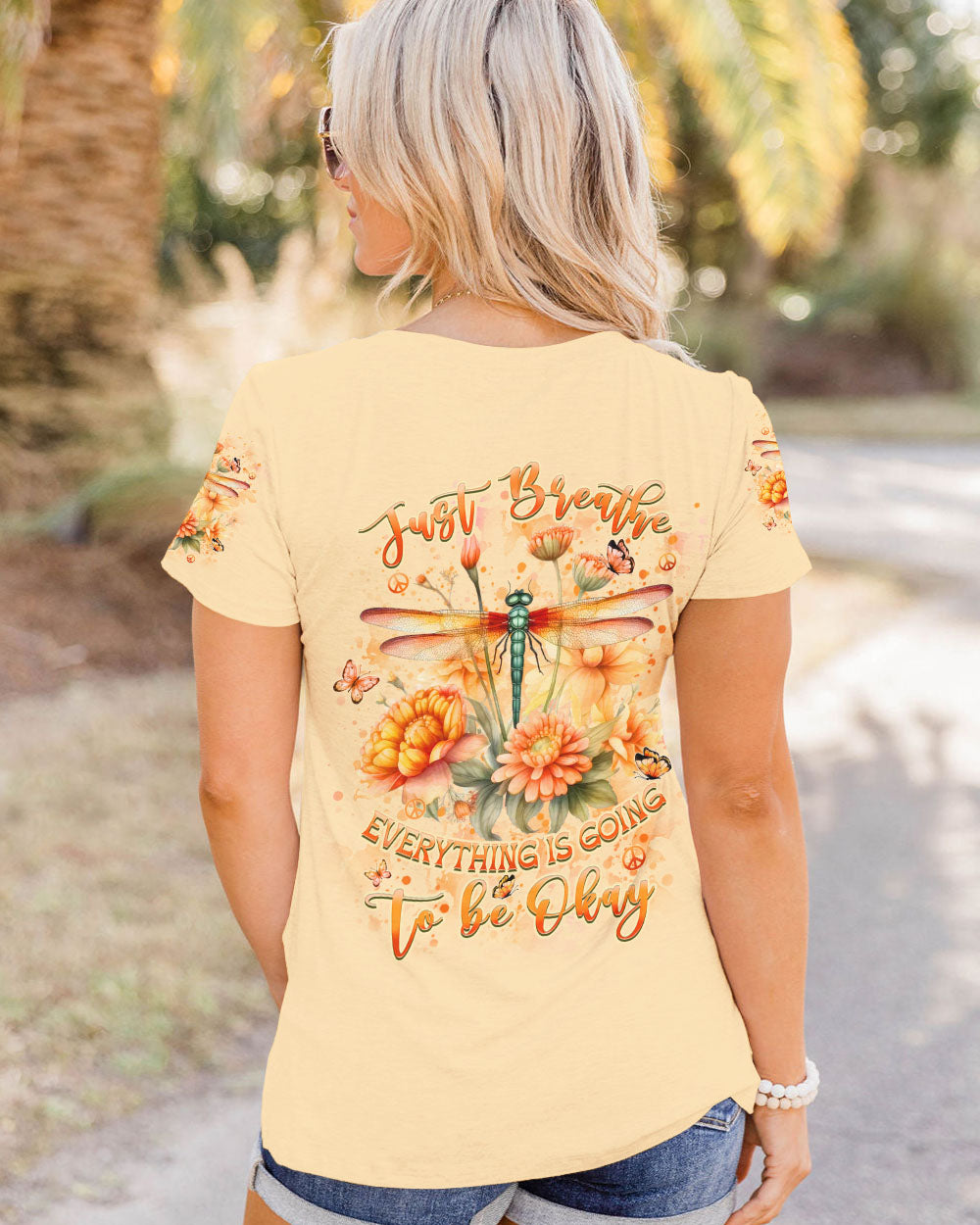 JUST BREATHE DRAGONFLY ALL OVER PRINT - YHHN0307243