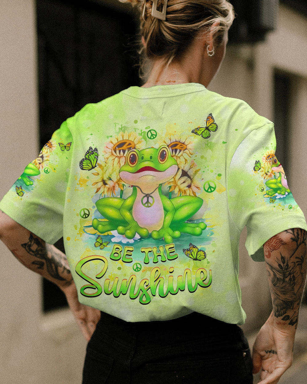BE THE SUNSHINE FROG ALL OVER PRINT - YHHN0407242