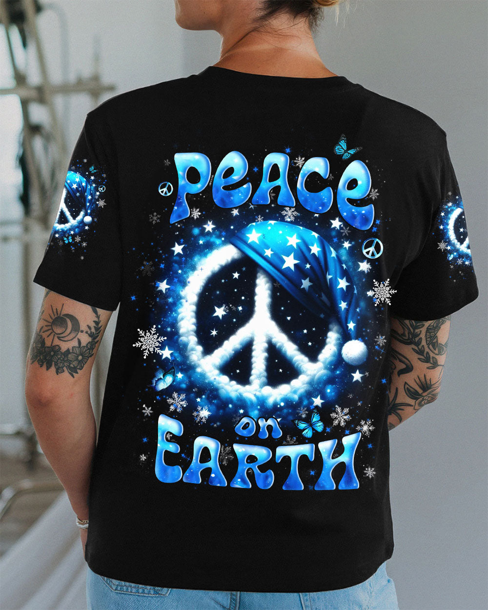 PEACE ON EARTH CHRISTMAS ALL OVER PRINT - YHHN0411251