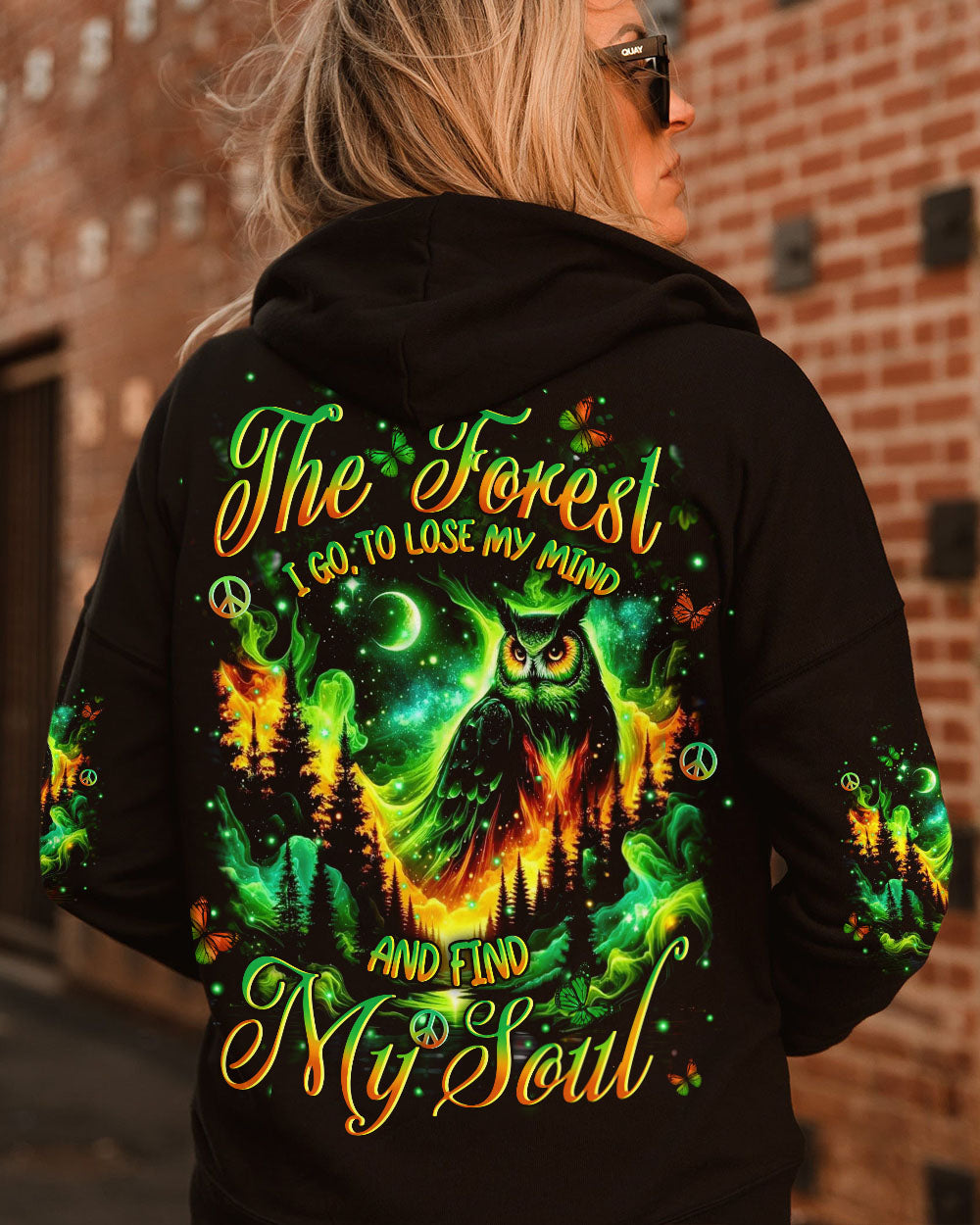 AND INTO THE FOREST I GO OWL ALL OVER PRINT - YHHN0412251