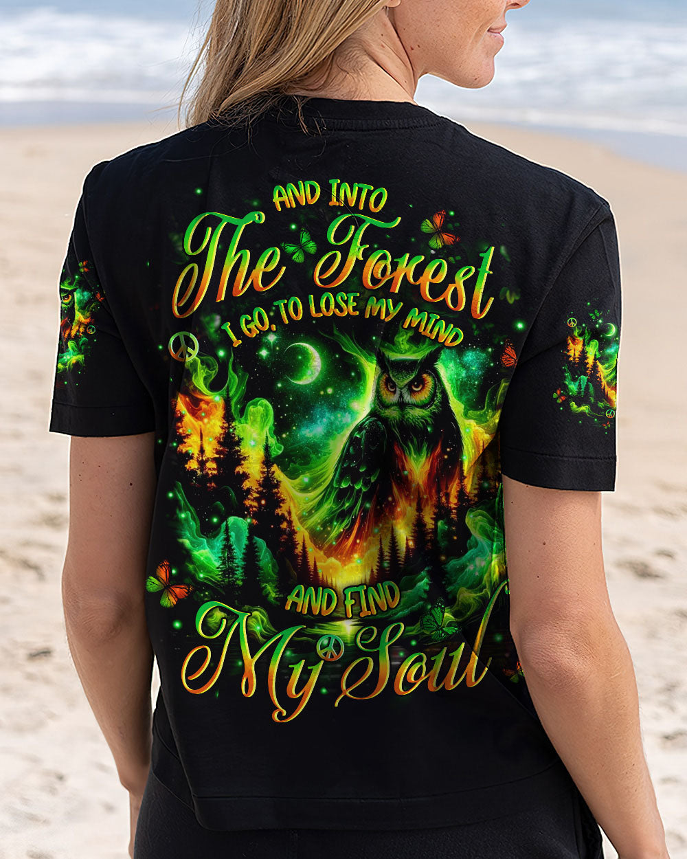AND INTO THE FOREST I GO OWL ALL OVER PRINT - YHHN0412251
