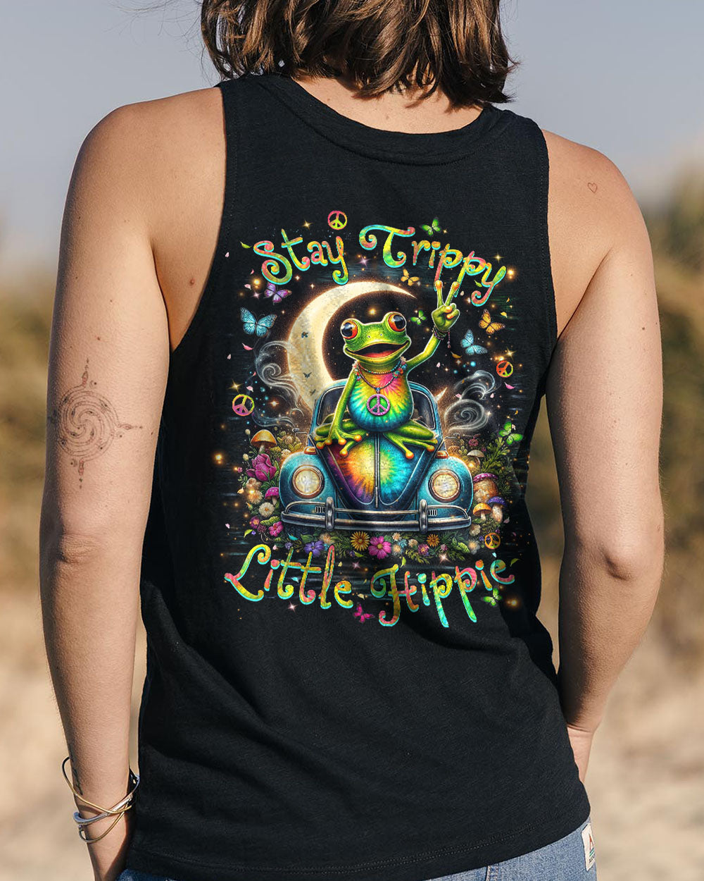 STAY TRIPPY LITTLE HIPPIE TIE DYE ALL OVER PRINT - YHHN0504242