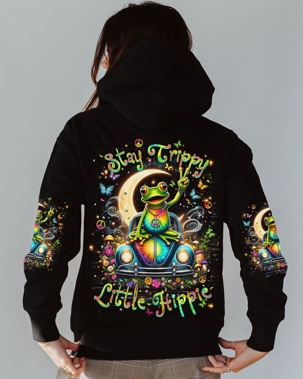 STAY TRIPPY LITTLE HIPPIE TIE DYE ALL OVER PRINT - YHHN0504242