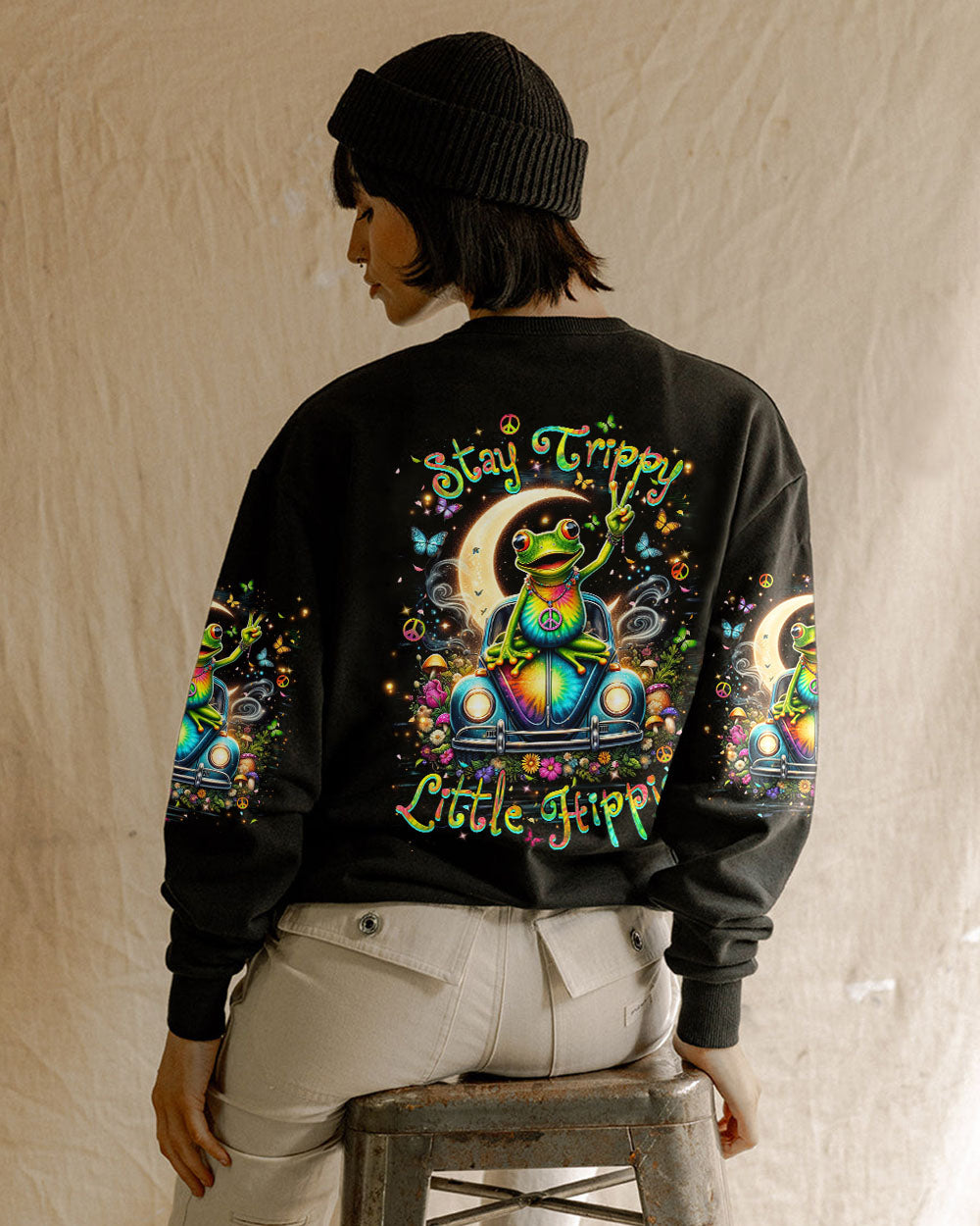 STAY TRIPPY LITTLE HIPPIE TIE DYE ALL OVER PRINT - YHHN0504242