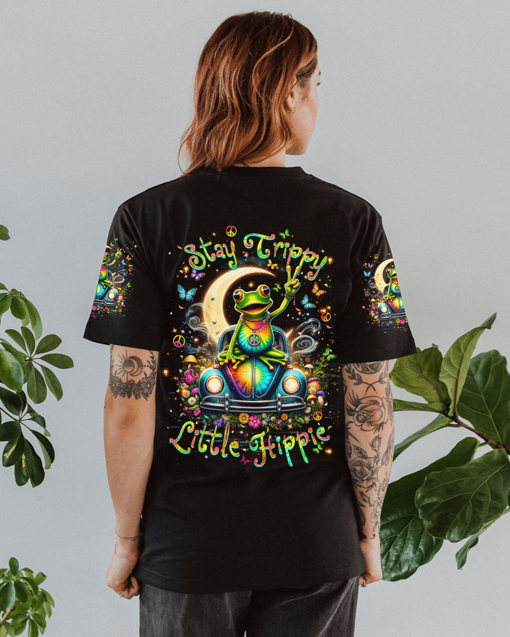 STAY TRIPPY LITTLE HIPPIE TIE DYE ALL OVER PRINT - YHHN0504242