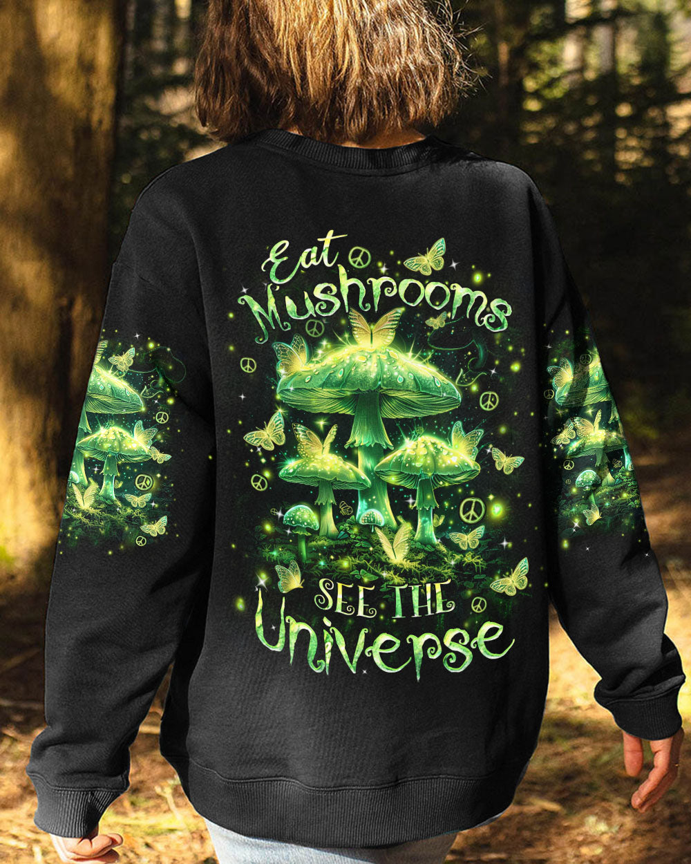 EAT MUSHROOMS SEE THE UNIVERSE ALL OVER PRINT - YHHN0603242