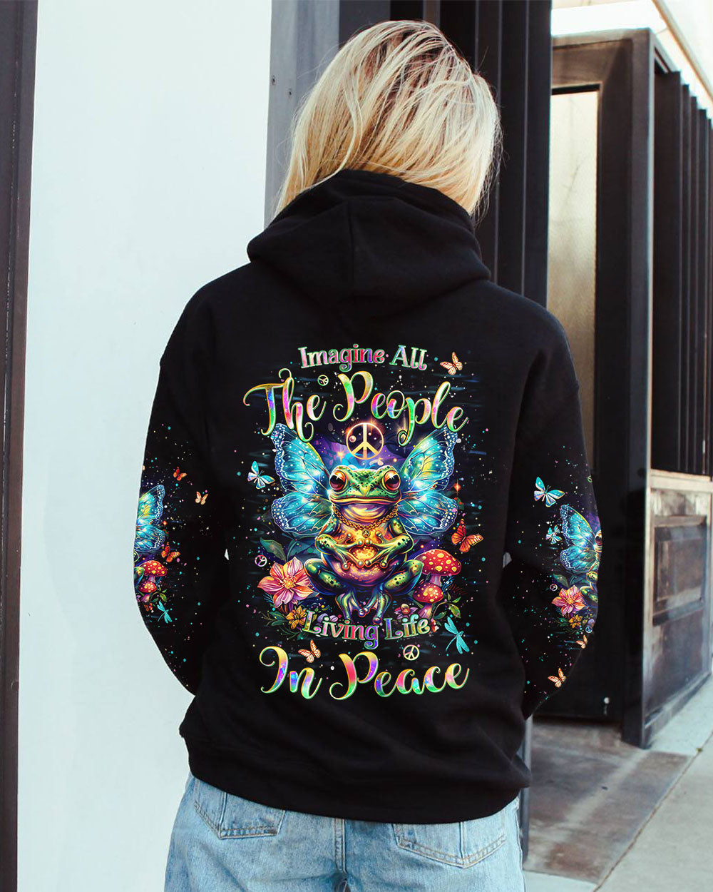 IMAGINE ALL THE PEOPLE LIVING LIFE IN PEACE ALL OVER PRINT - YHHN0703242