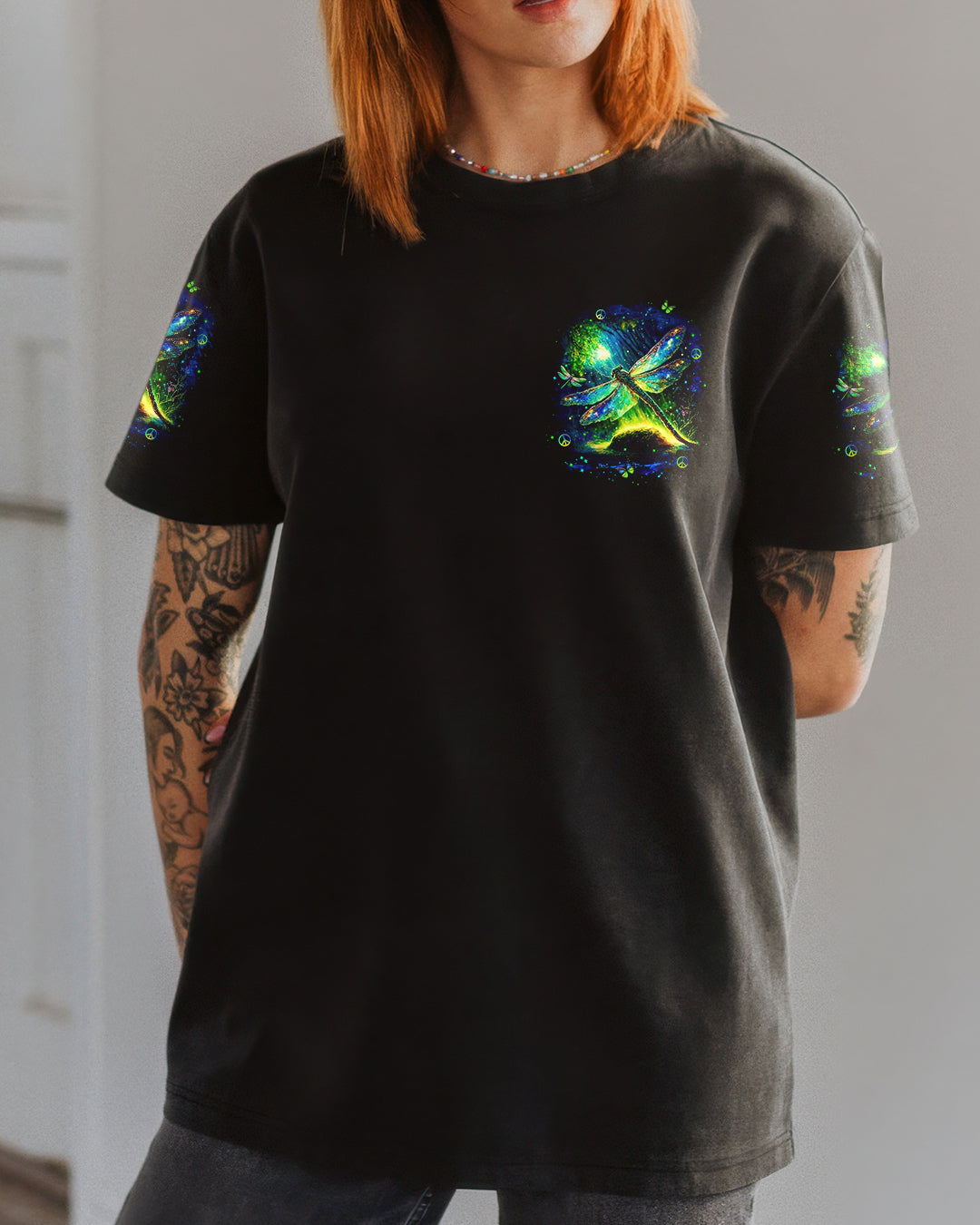 I BELIEVE THERE ARE ANGELS AMONG US DRAGONFLY ALL OVER PRINT - YHHN1012253