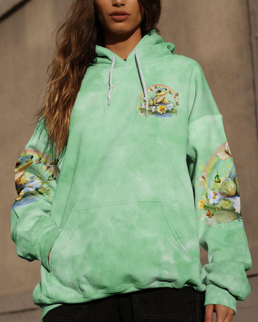 JUST BREATHE FROG ALL OVER PRINT - YHHN1112233