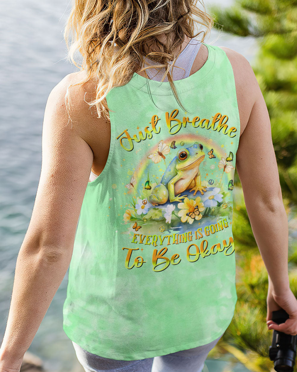 JUST BREATHE FROG ALL OVER PRINT - YHHN1112233