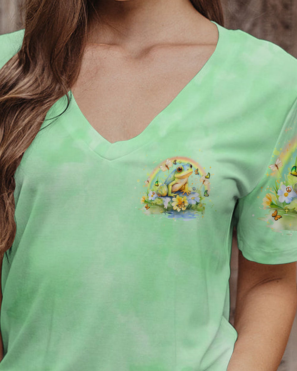 JUST BREATHE FROG ALL OVER PRINT - YHHN1112233