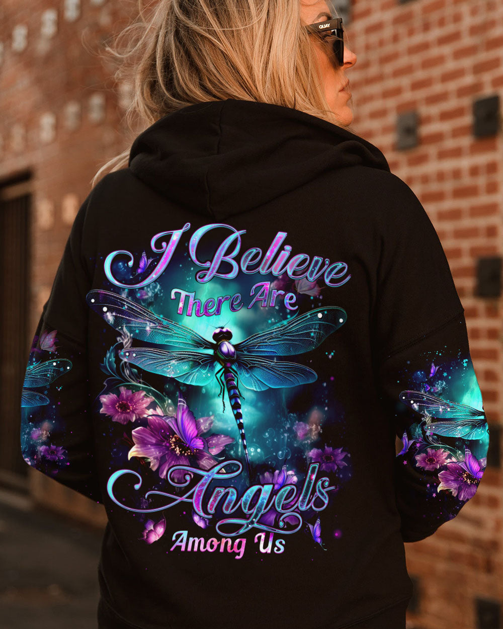 I BELIEVE THERE ARE ANGELS AMONG US DRAGONFLY ALL OVER PRINT - YHHN1206232